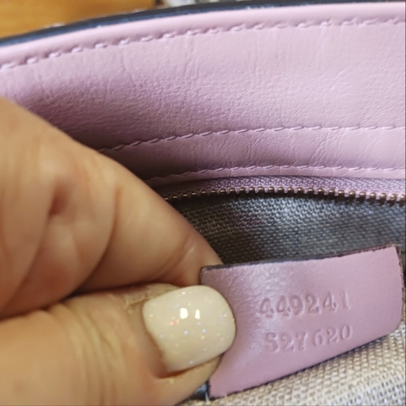 Gucci micro Guccissima bag Bree pink monogram GG crossbody bag - Picture 14 of 15